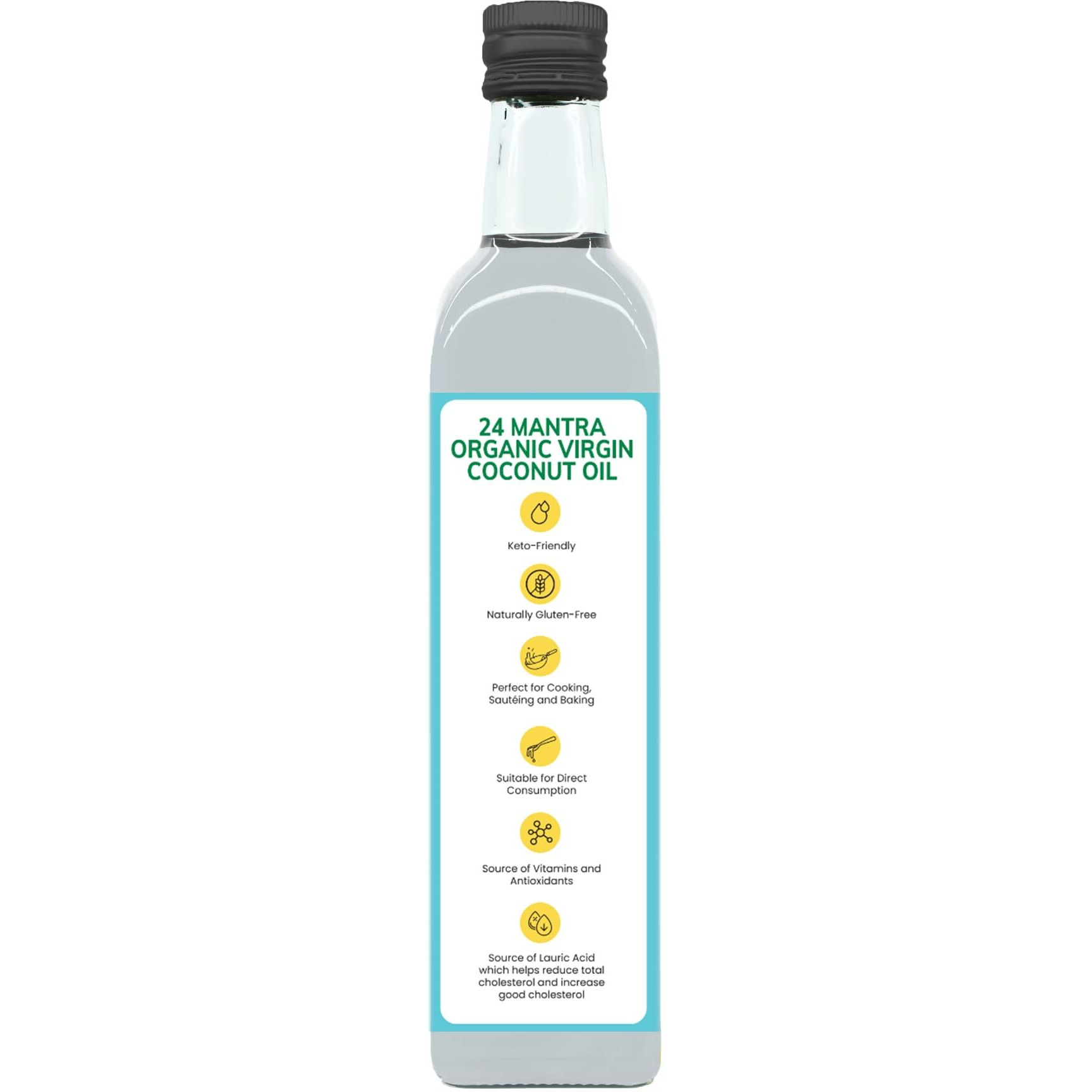 24 Mantra Organic Virgin Coconut Oil, 500ml