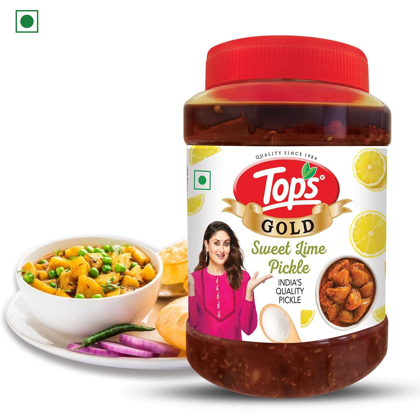 TOPS Gold Pickle Sweet Lime- 950 gm | Prepared from tangy Sweet Limes.