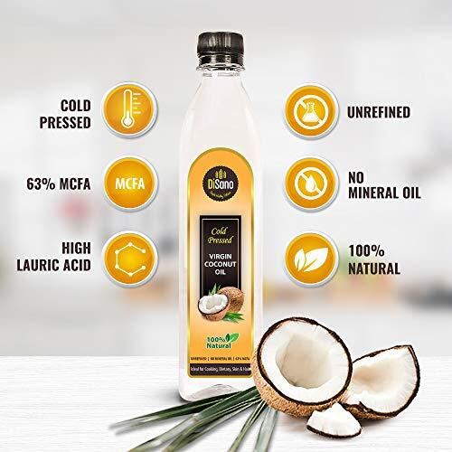 DiSano Cold Press Virgin Coconut Oil Bottle, 500 ml