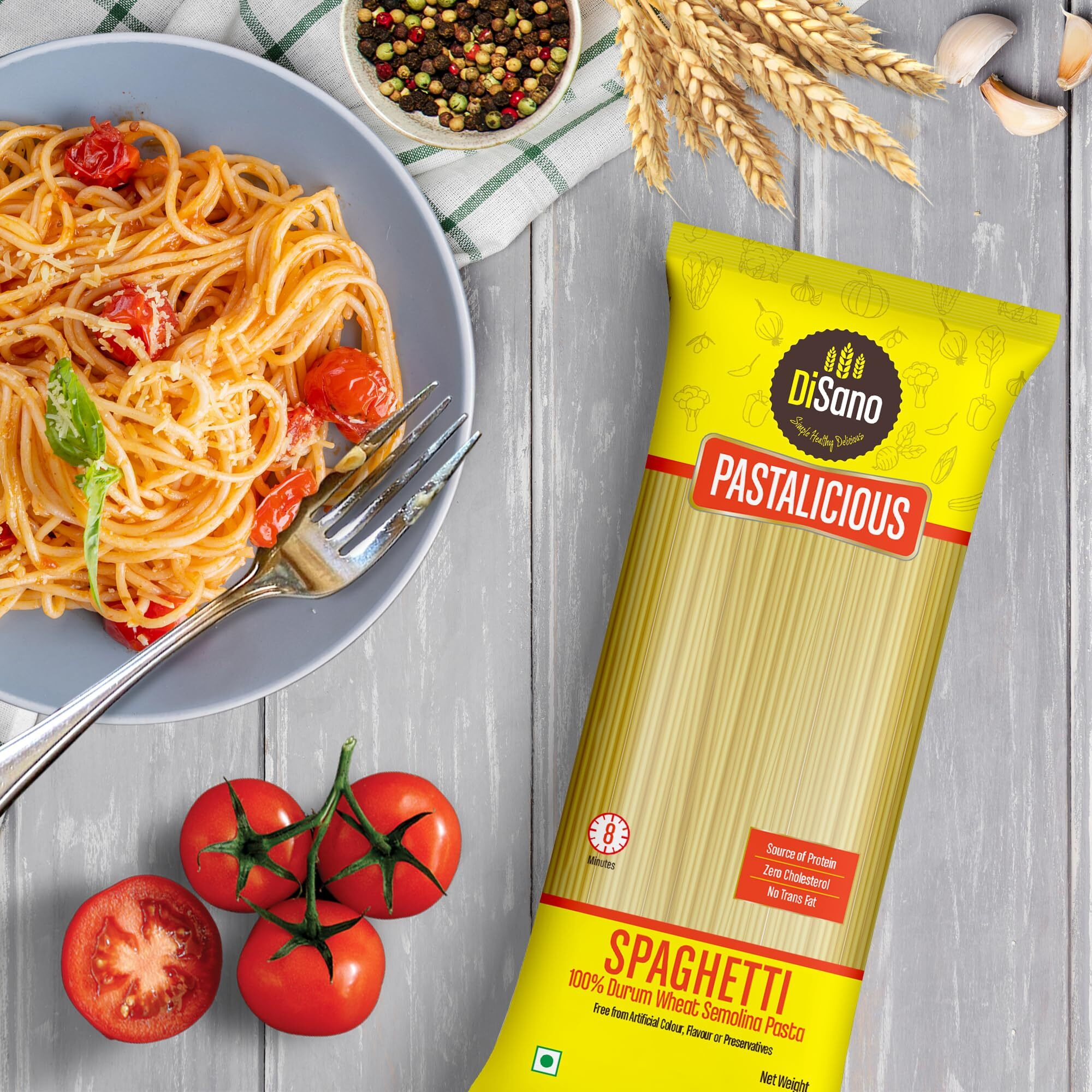DiSano Pastalicious 100% Durum Wheat Spaghetti Pasta, 500g