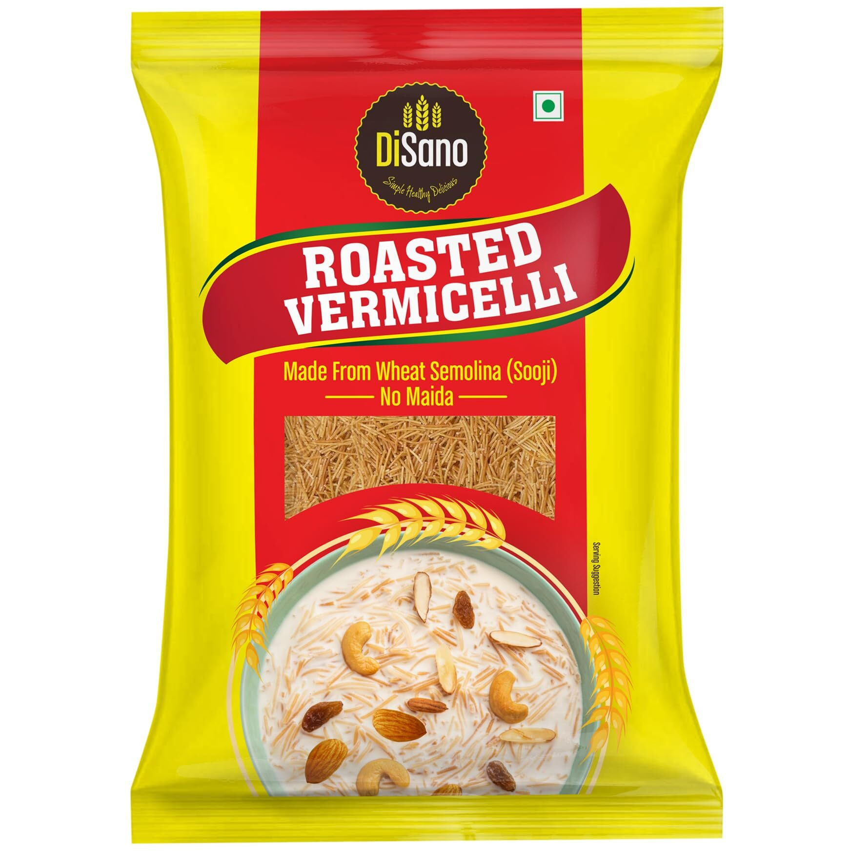 DiSano Roasted Wheat Vermicelli, No Maida, 850g