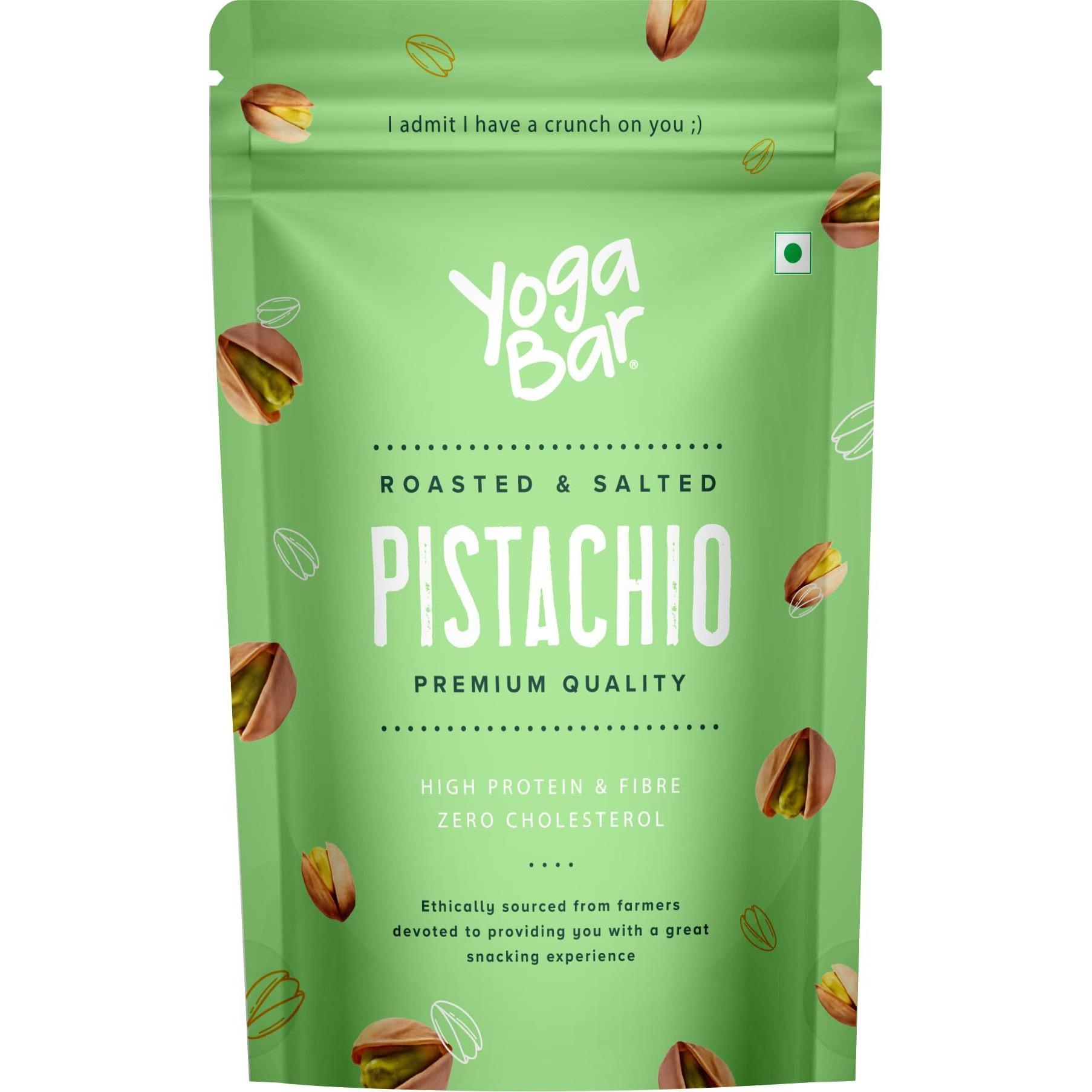 Yogabar Premium Pista 200g|Roasted Salted Pista|Crunchy Pistachios|Tasty & Healthy Nuts Dry Fruits|Rich in Protein, Fibre, Gluten Free & Low Calories|Healthy Snacks|Dry Fruit Gift Pack
