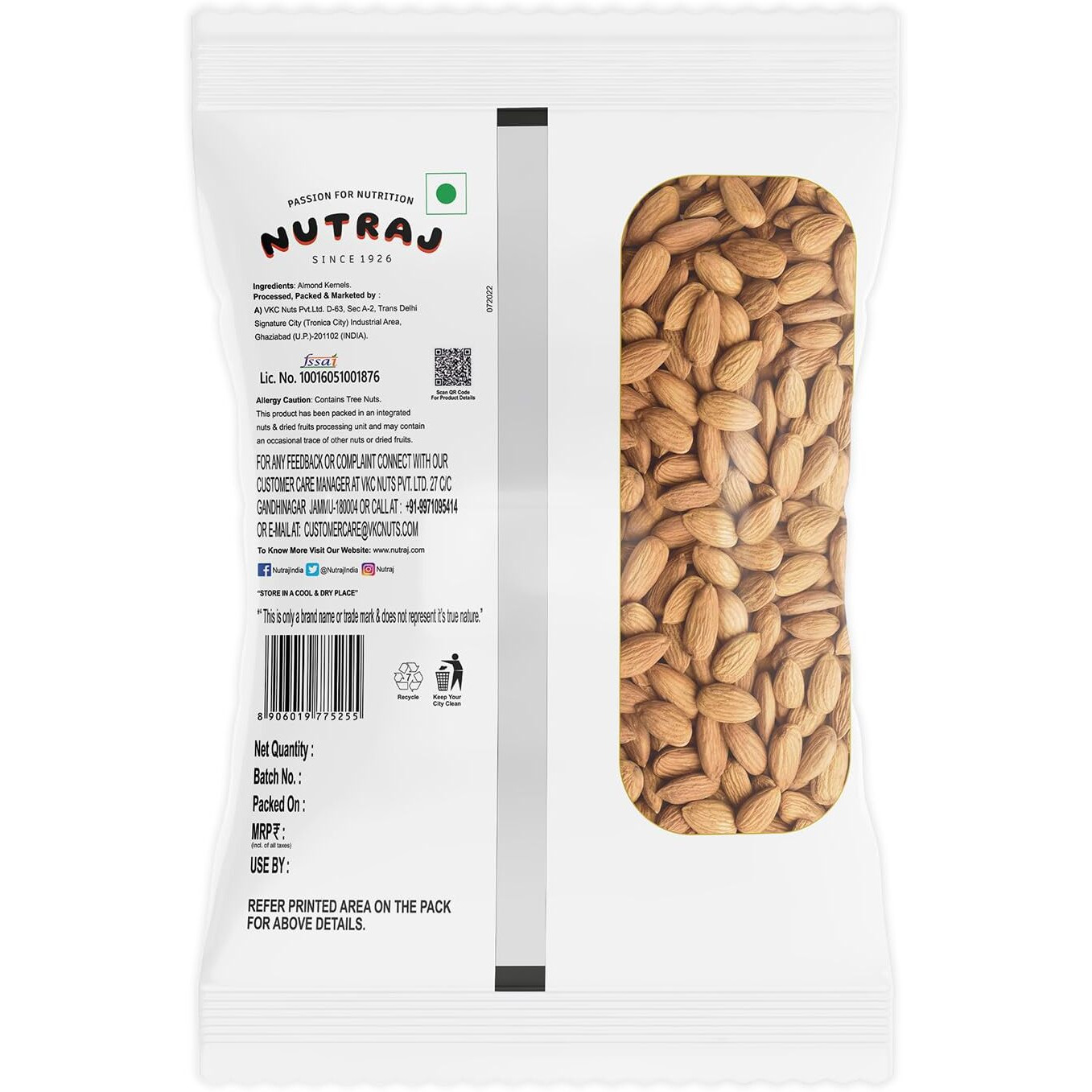 Nutraj Dry Fruit Combo Almond, Cashews, Raisin, Walnut Kernels 400g (100g Each) | Badam | Kaju | Akhroth giri | Nutritious, Delicious & Crunchy | Rich in Magnesium, Copper & Phosphorus