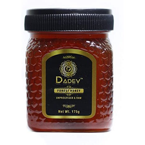 DADEV Unprocessed Raw Forest Honey-350gm (Pack of 2-175gm) 100% Pure Raw Honey Unprocessed and Organic Honey