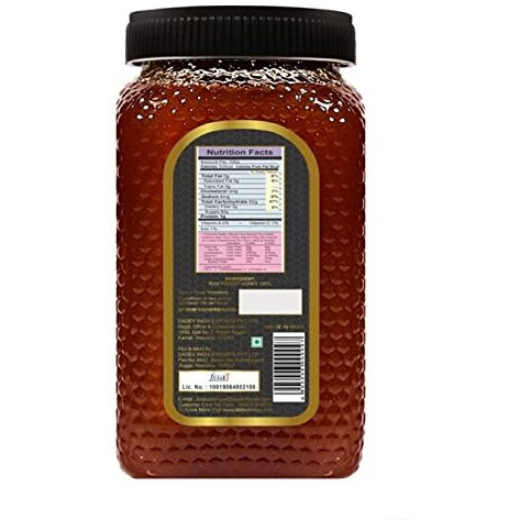 DADEV Honey NMR Tested 100% Pure Raw Honey, Unprocessed Forest Organic Honey-600gm Glass JAR
