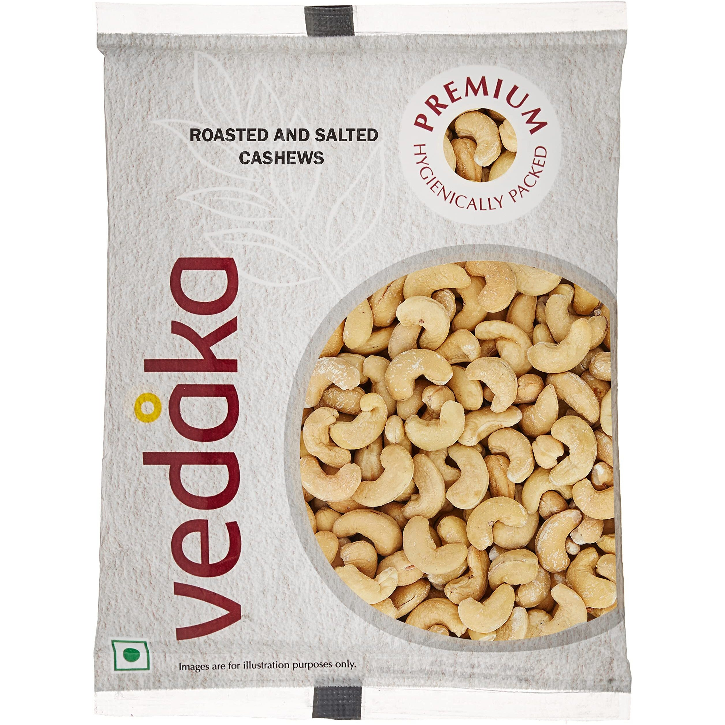 Amazon Brand - Vedaka Premium Roasted and Salted Cashews (Grade W320) | Premium Kaju nuts | 200g