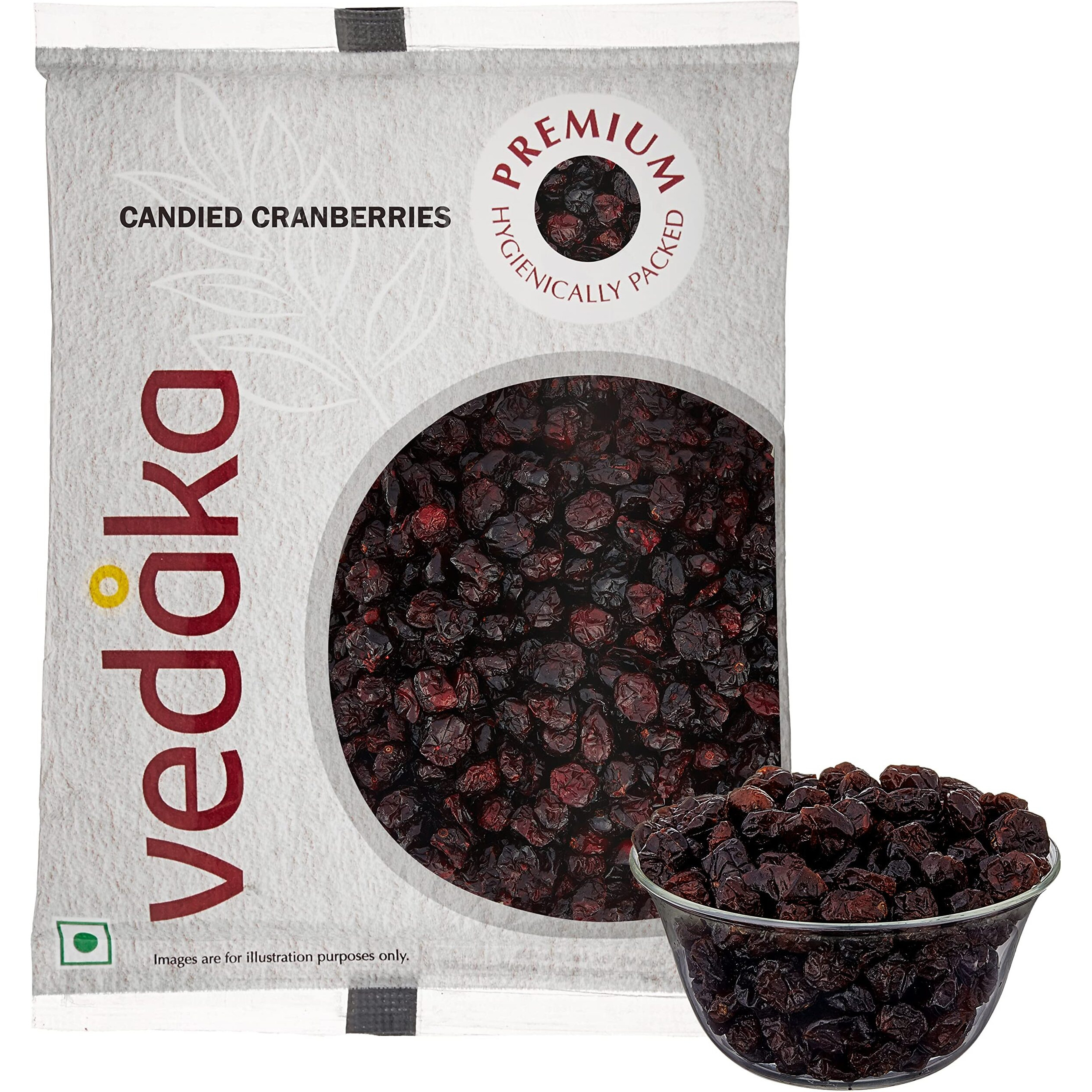 Amazon Brand - Vedaka Premium Cranberries | Tasty Snack for Kids and Adults | Quality Berries | 1kg