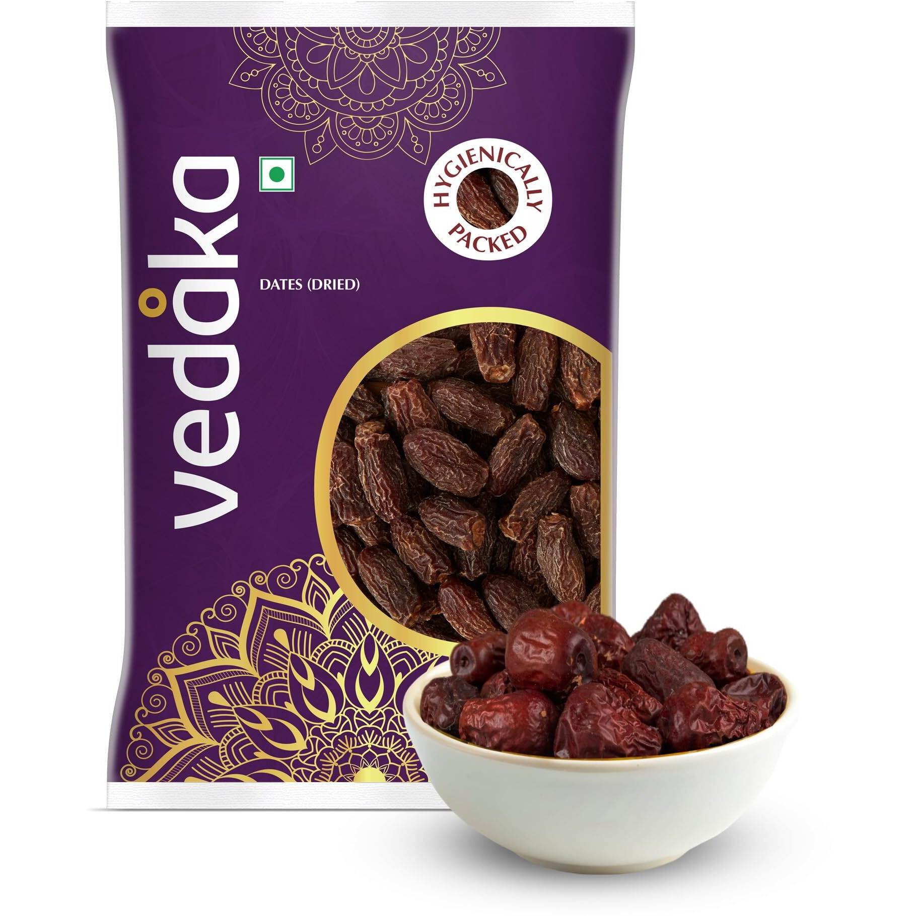 Amazon Brand - Vedaka Dried Dates (Chuara) | 1Kg | Premium Sukha Khajoor | Natural Sweetener