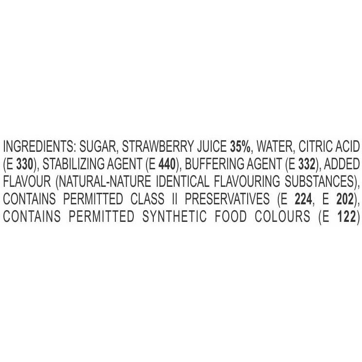 Manama Strawberry Syrup | Mixer for Mocktails, Cocktails, Drinks, Juices, Beverages | Non Alcoholic Mix 750ML Bottle