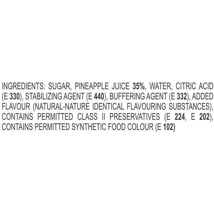 Manama Pineapple Syrup | Fruit Mixer for Mocktails, Cocktails, Drinks, Juices, Beverages | Non Alcoholic Mix 750ML Bottle