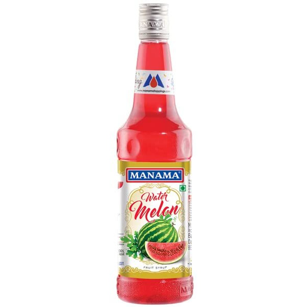 Manama Watermelon Syrup | Mixer for Mocktails, Cocktails, Drinks, Juices, Beverages | Non Alcoholic Mix 750ML Bottle