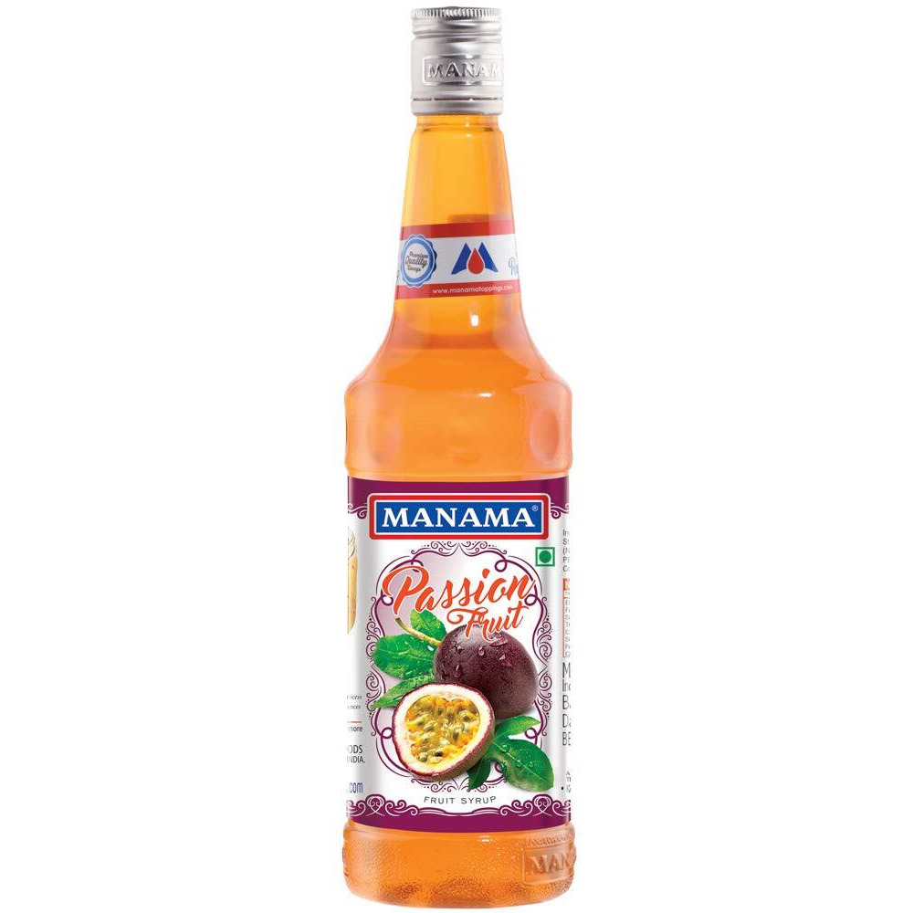 Manama Passion Fruit Syrup, 750ML for Cocktails and Mocktails