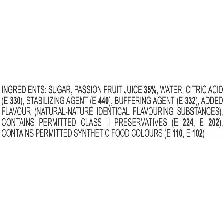 Manama Passion Fruit Syrup, 750ML for Cocktails and Mocktails