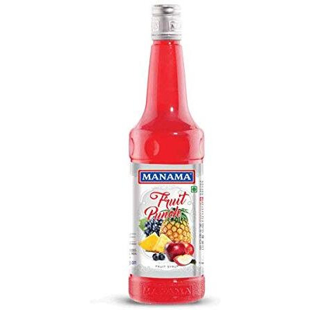 Manama Mix Fruit Syrup | Fruit Mixer for Mocktails, Cocktails, Drinks, Juices, Beverages | Non Alcoholic Mix 750ML Bottle