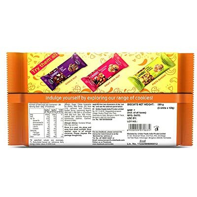 UNIBIC FOODS Cashew Badam Cookies, 500 g