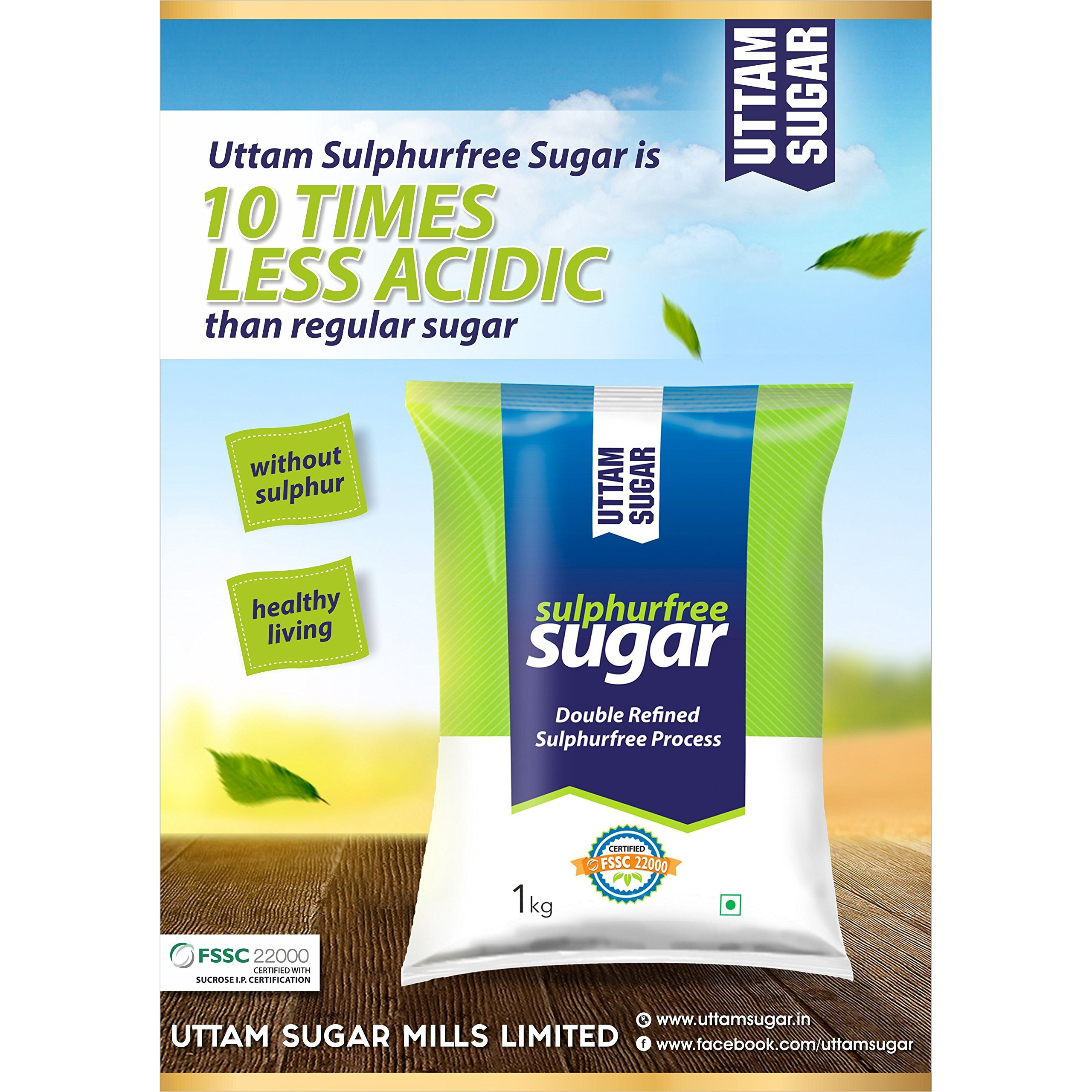 Uttam Sugar Sulphurless Sugar, 1kg