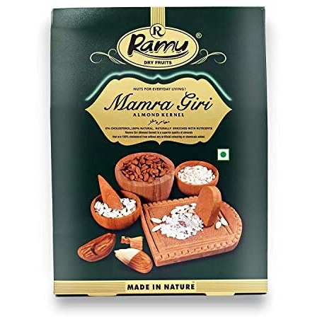 Ramu Mamra Giri Almonds Badam, (250 Grams), Dry Fruits