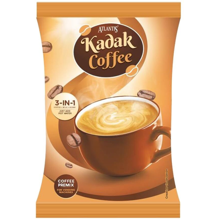 ATLANTIS Kadak Instant Coffee Premix Powder 1 Kg For Vending Vending Machine And Manual Use, Bag