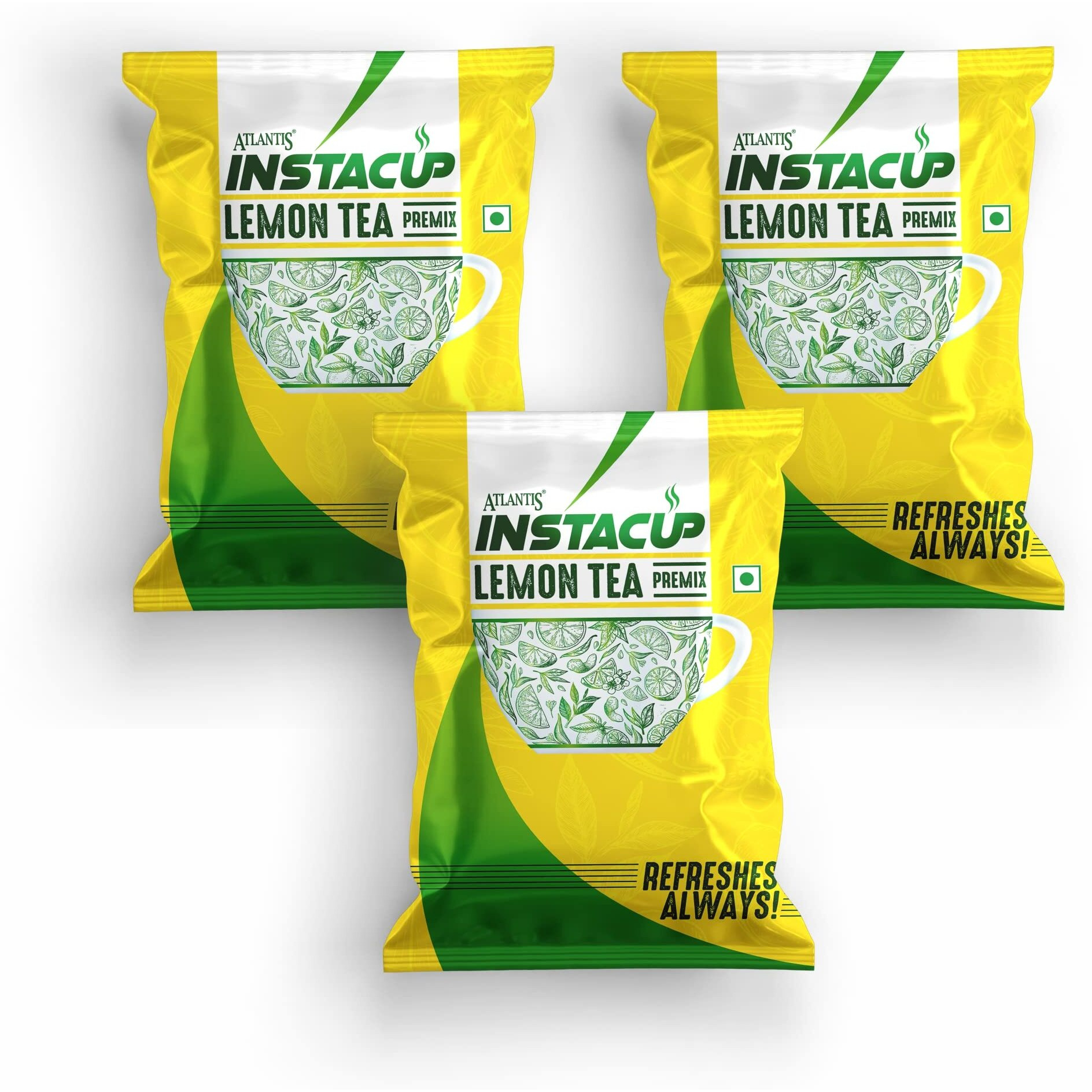 Atlantis 2 In 1 Instacup Instant Lemon Chai Tea Premix (Premix Contains Tea And Sugar) For Vending Machines 3 Kg, Powder