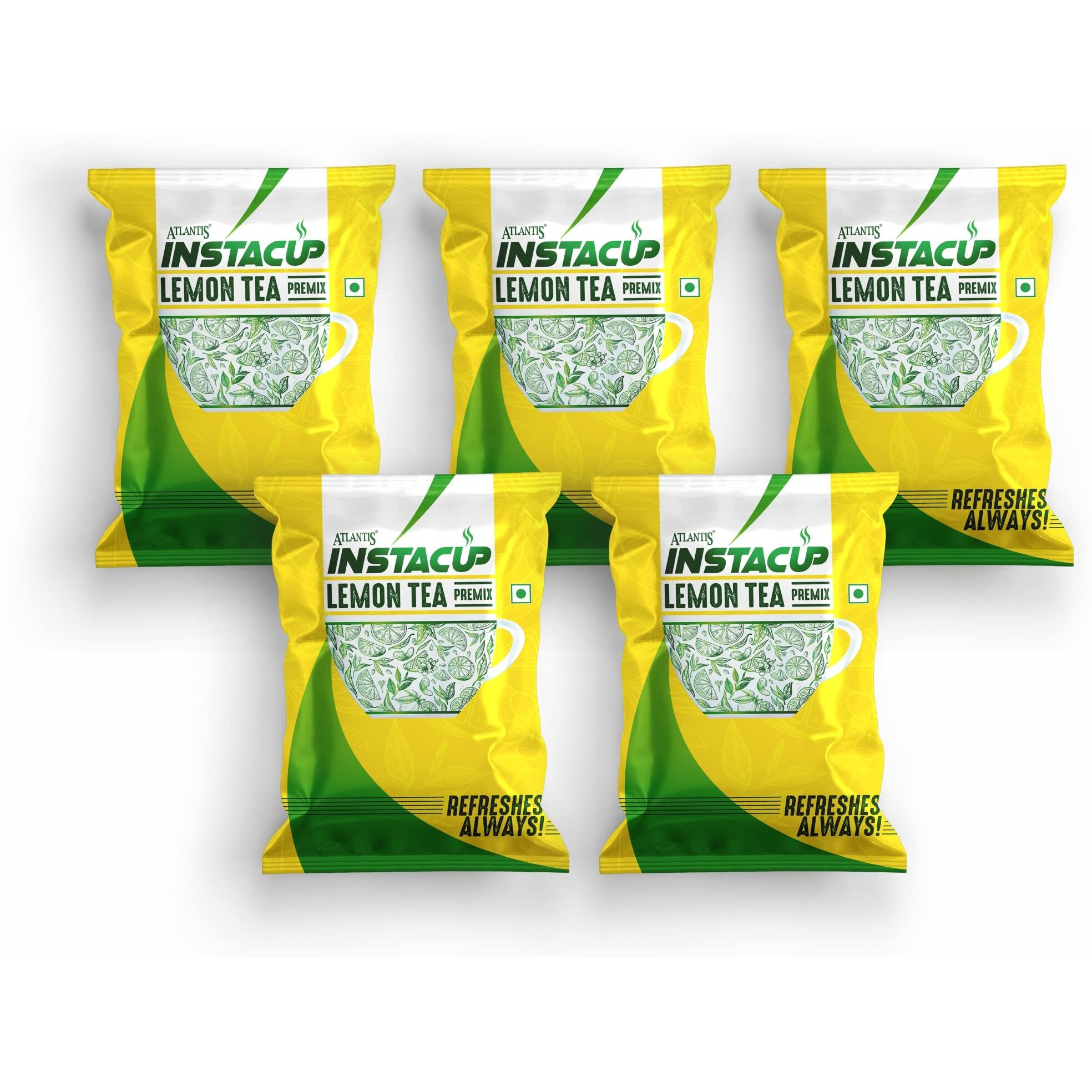 Atlantis 2 In 1 Instacup Instant Lemon Chai Tea Powder Premix (Premix Contains Tea And Sugar) For Vending Machines 5 Kg