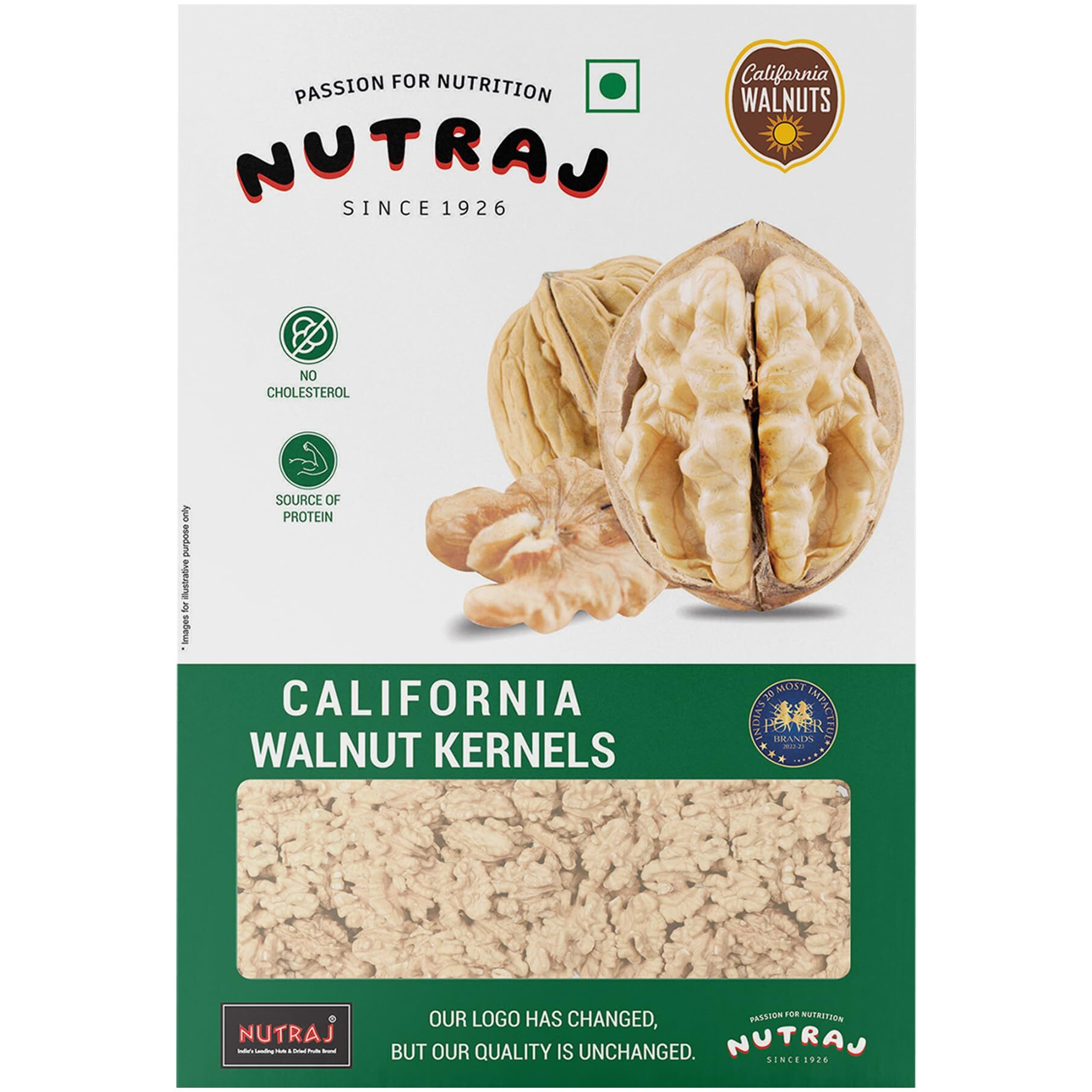 Nutraj California Walnut Kernels (Akhrot) 250g Box | Dry Fruits & Nuts | Nutritious Walnuts