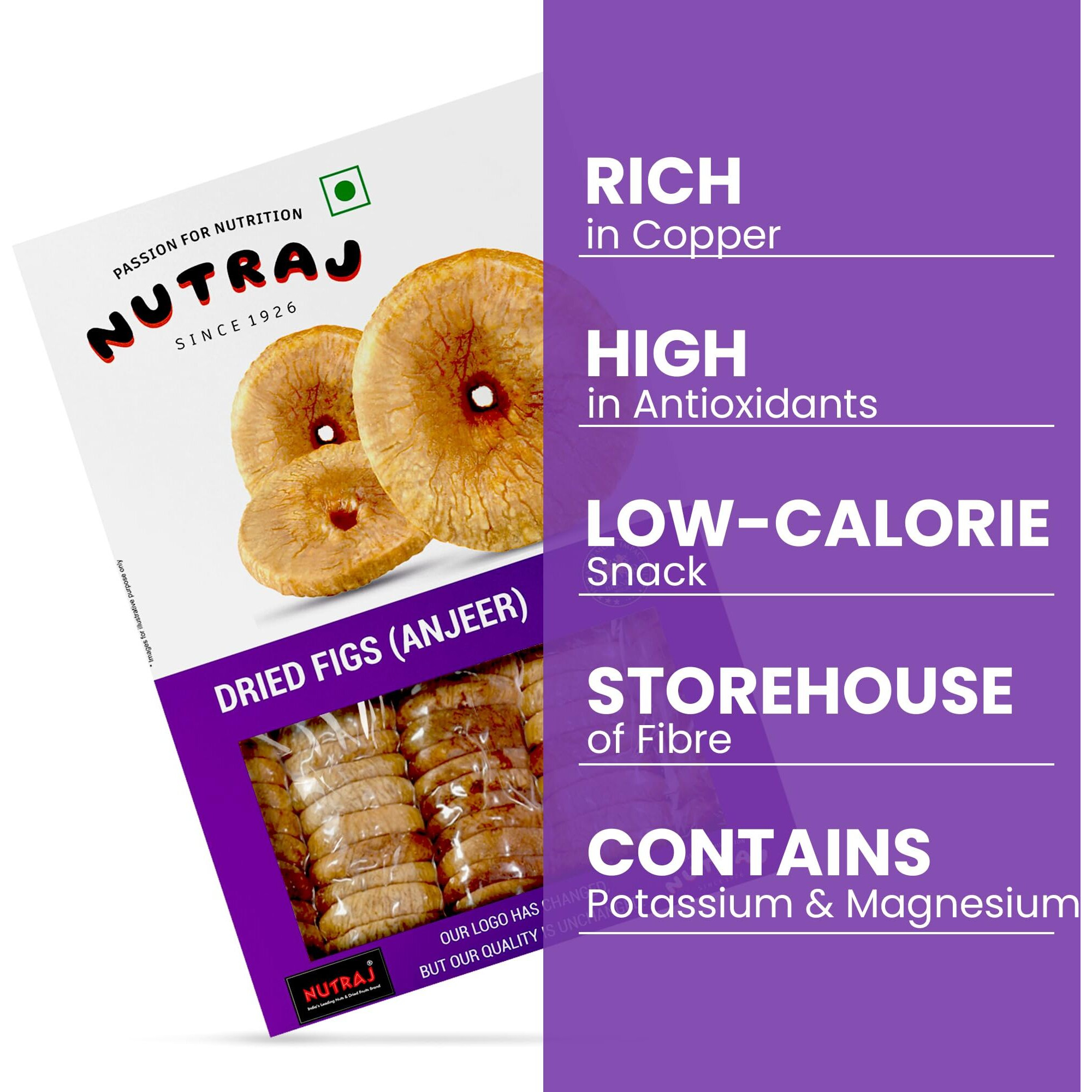 Nutraj Signature Figs (250 Gram Pack of 1) | Dried Afghani Anjeer | Non-GMO Dried Figs | High in Minerals & Vitamins | Amazing snack | Gluten Free Dry Fig