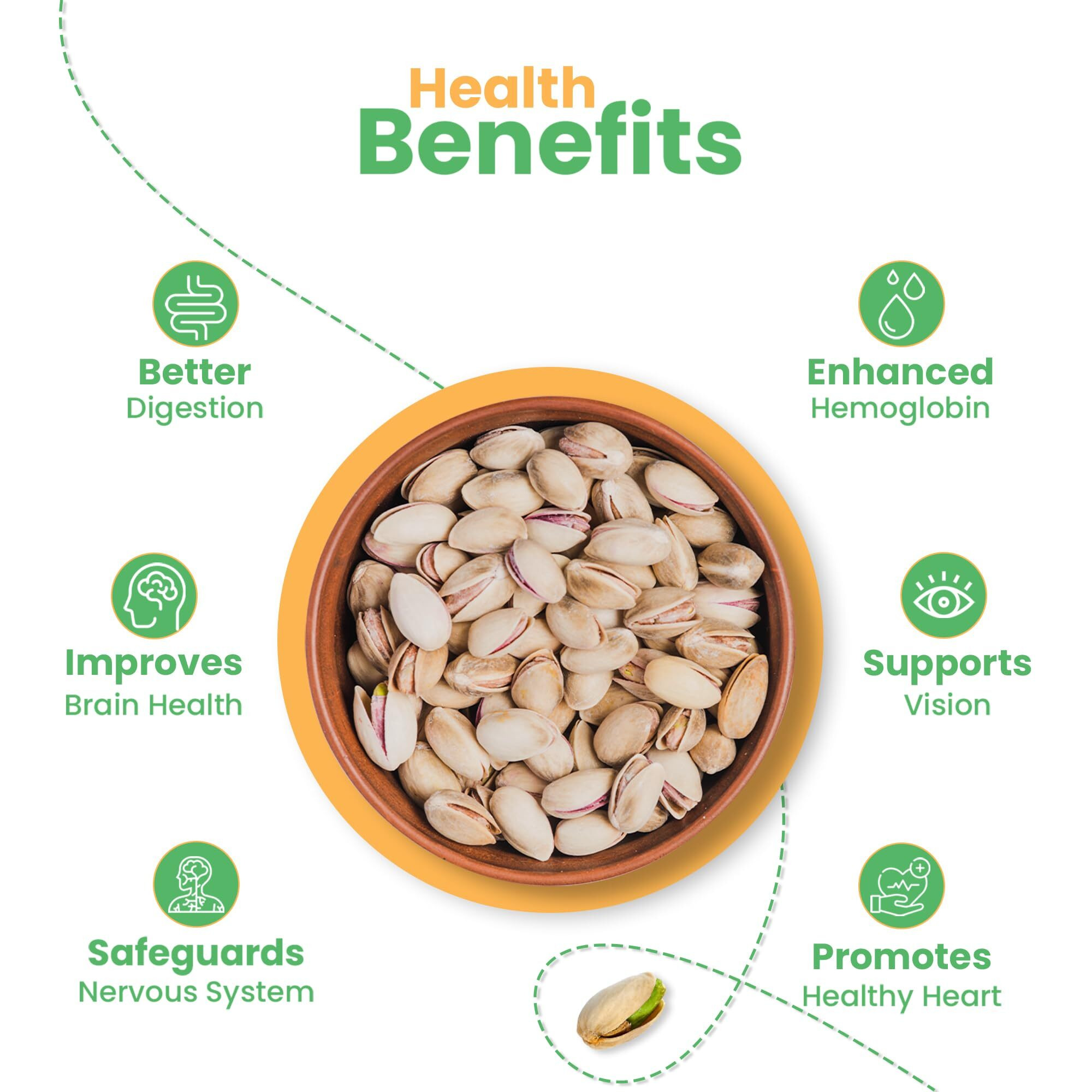 Nutraj California Pistachios (Pista) 400g Pouch Roasted & Salted | Dry Fruits & Nuts | Inshell Pista