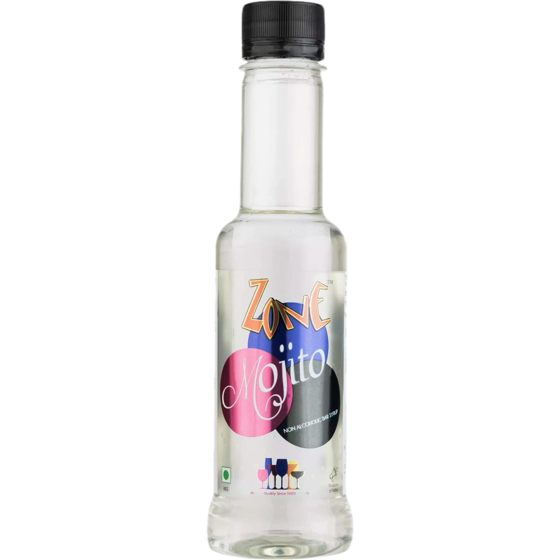 Zone Mojito Syrup 240ml | Pure Mint Flavor for Mocktails, Cocktails, Lemonades, Iced Teas & More | 12+ Flavours