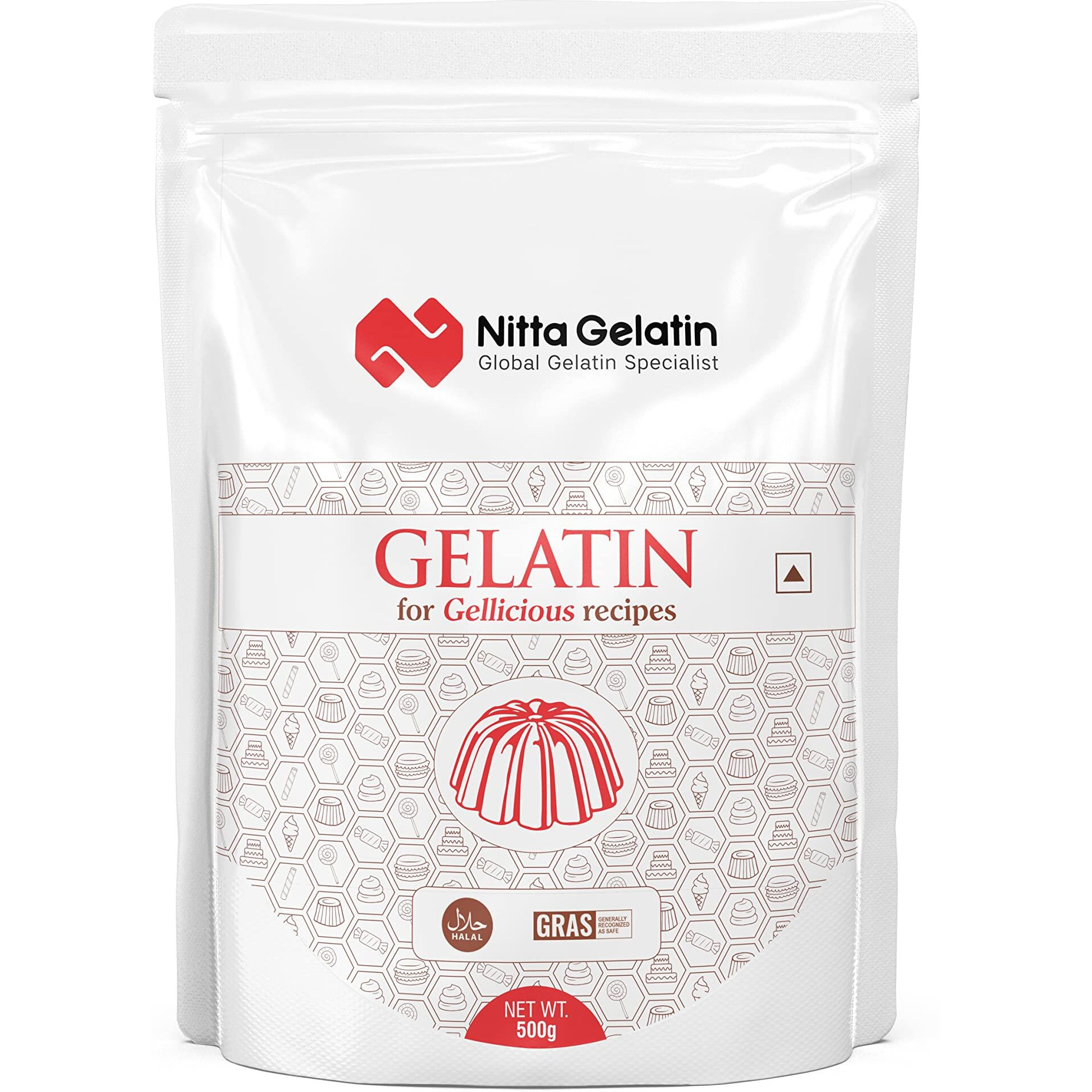 NITTA GELATIN INC Unflavoured, Premium Gold Gelatin Of International Standard For Best Recipes. Directly From Manufacturer. 200 Bloom (500 Gm)