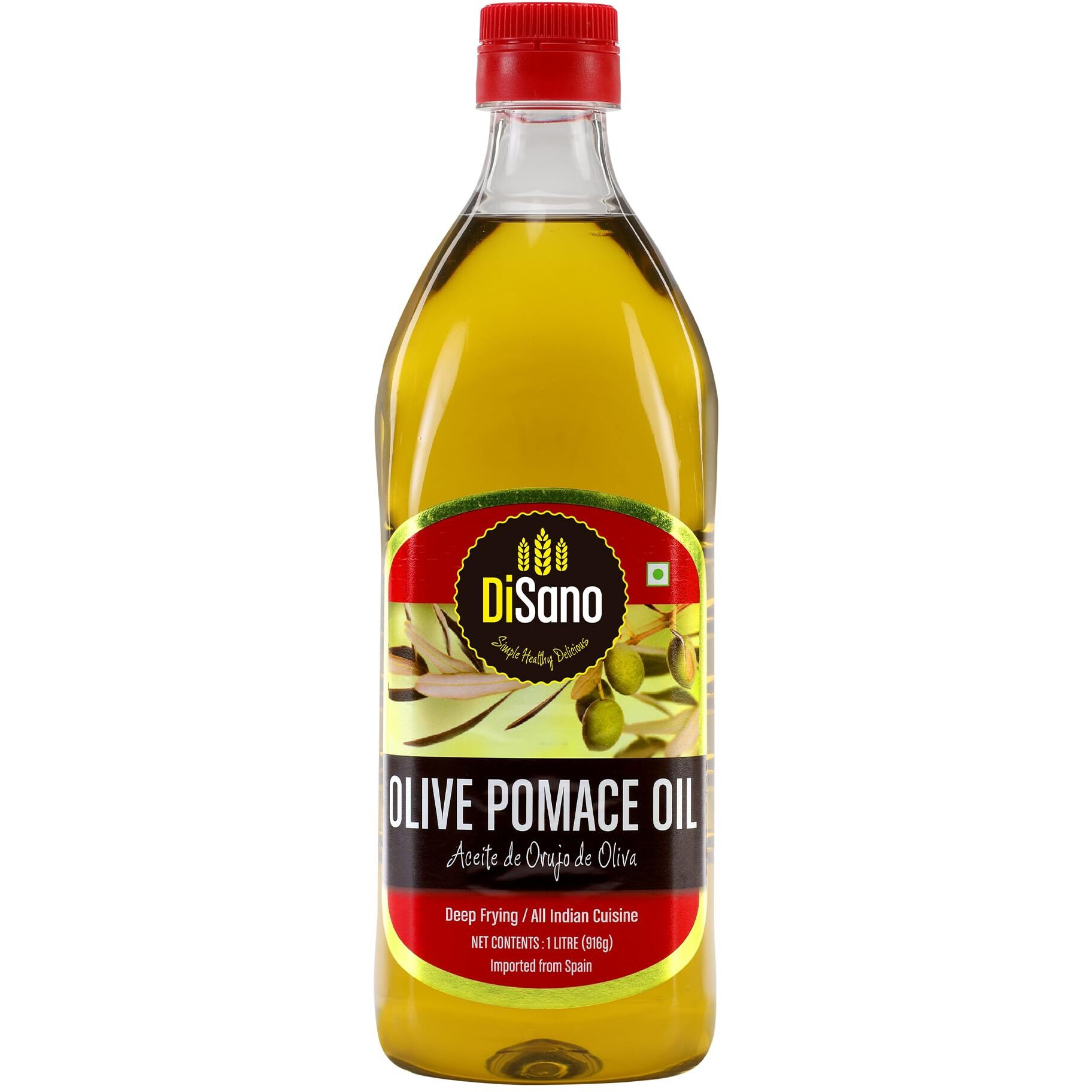 DiSano Olive Pomace Oil, Ideal for All Indian Cooking, 1L