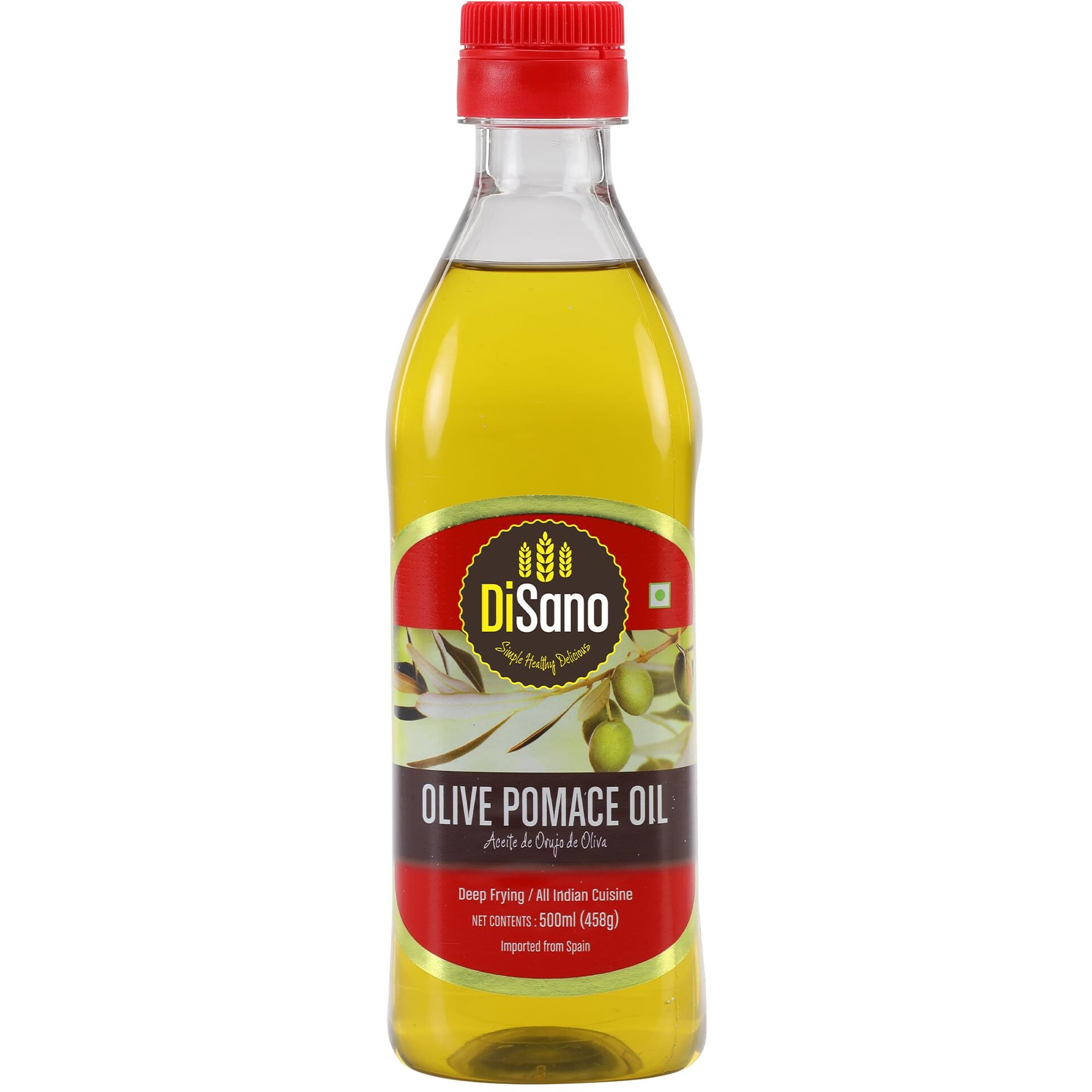 DiSano Olive Pomace Oil, Ideal for All Indian Cooking, 500ml