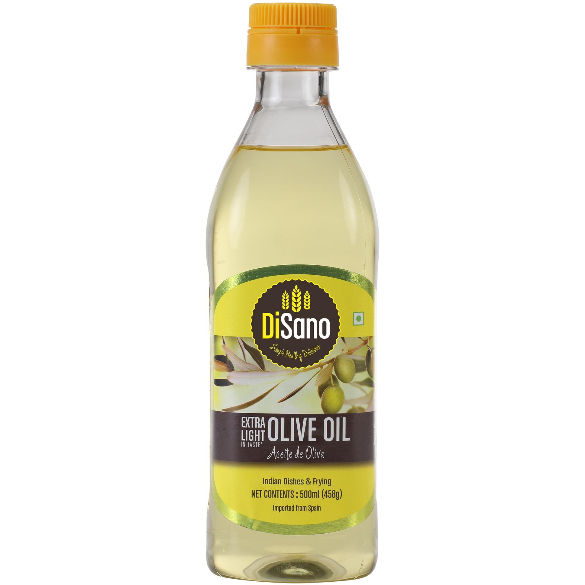 DiSano Extra Light Olive Oil, Ideal for Indian dishes and frying, 500ml