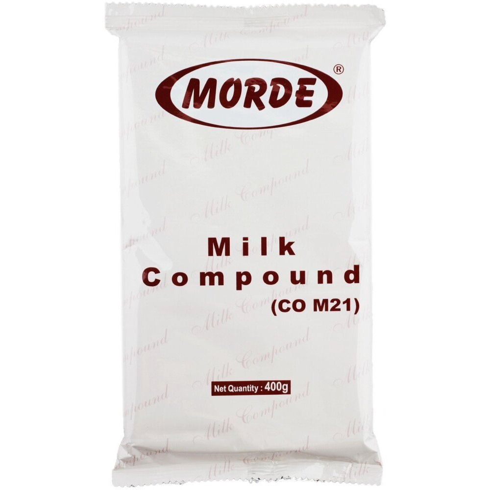 MORDE Milk Compound Slab 400G -Pack Of 2Pc, Powder