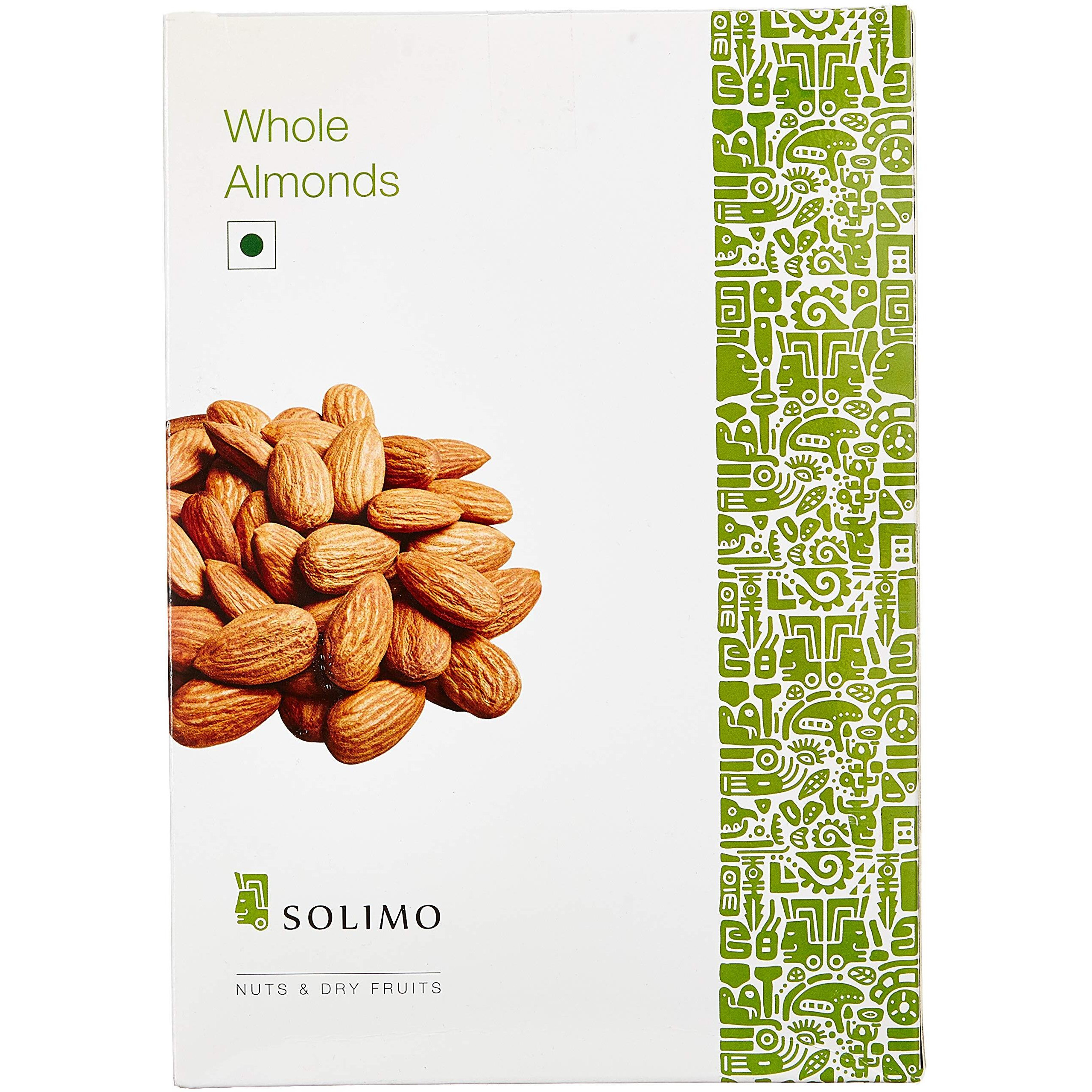 Amazon Brand - Solimo California Almonds Whole (Grade - Non Pareil) 250G
