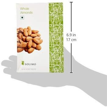 Amazon Brand - Solimo California Almonds Whole (Grade - Non Pareil) 250G