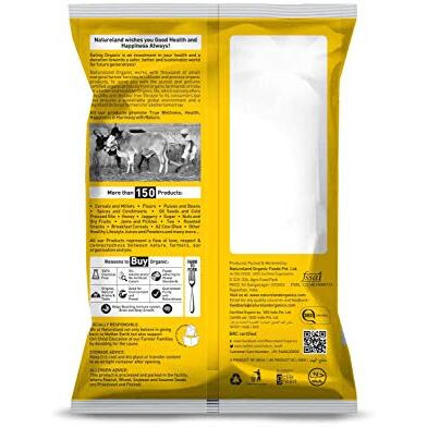 Natureland Organics Arhar/Toor Dal 1 Kg - Organic Healthy Pulses