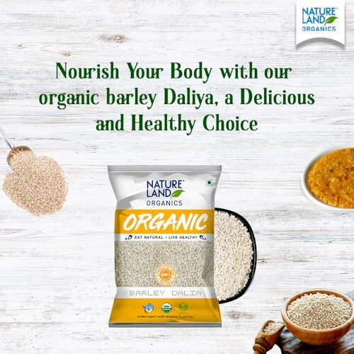 Natureland Organics Barley Dalia 500 Gm - Organic Dalia
