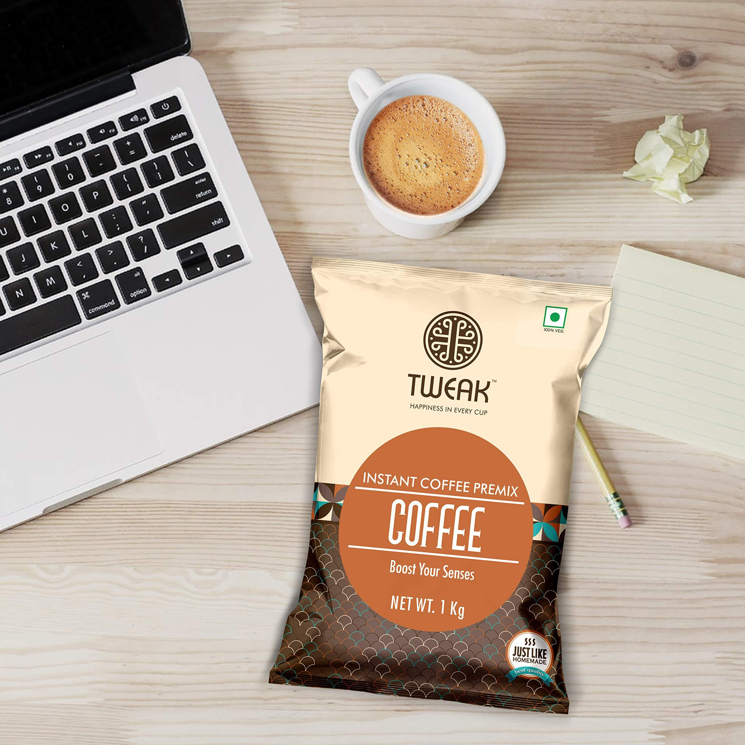 TWEAK Instant Coffee Premix 1 kg Pack (Combo Pack of 3 Packetx 1 kg each). Make approx 62 cups of 100ml from 1 kg.