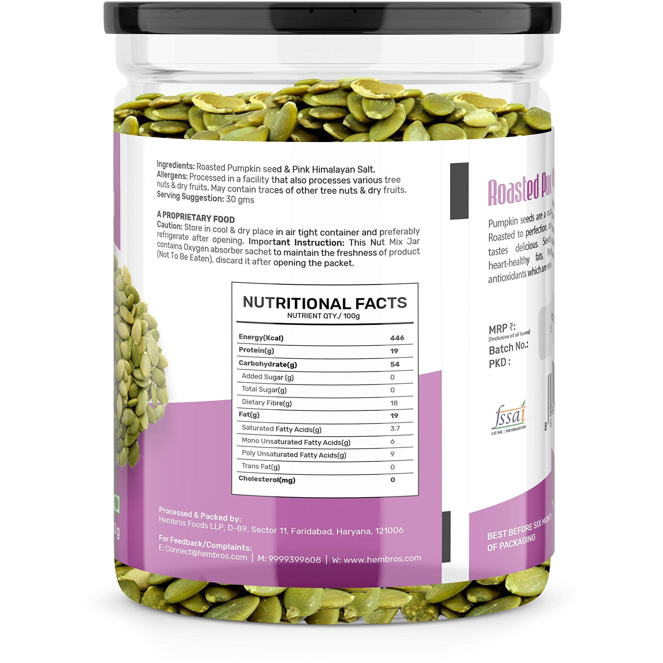 Zucchero Roasted Premium Pumpkin Seed, Lightly Salted, 400g - The Nutrient Powerhouse | Dry Roasting | Oil-Free| Slow baked Seeds