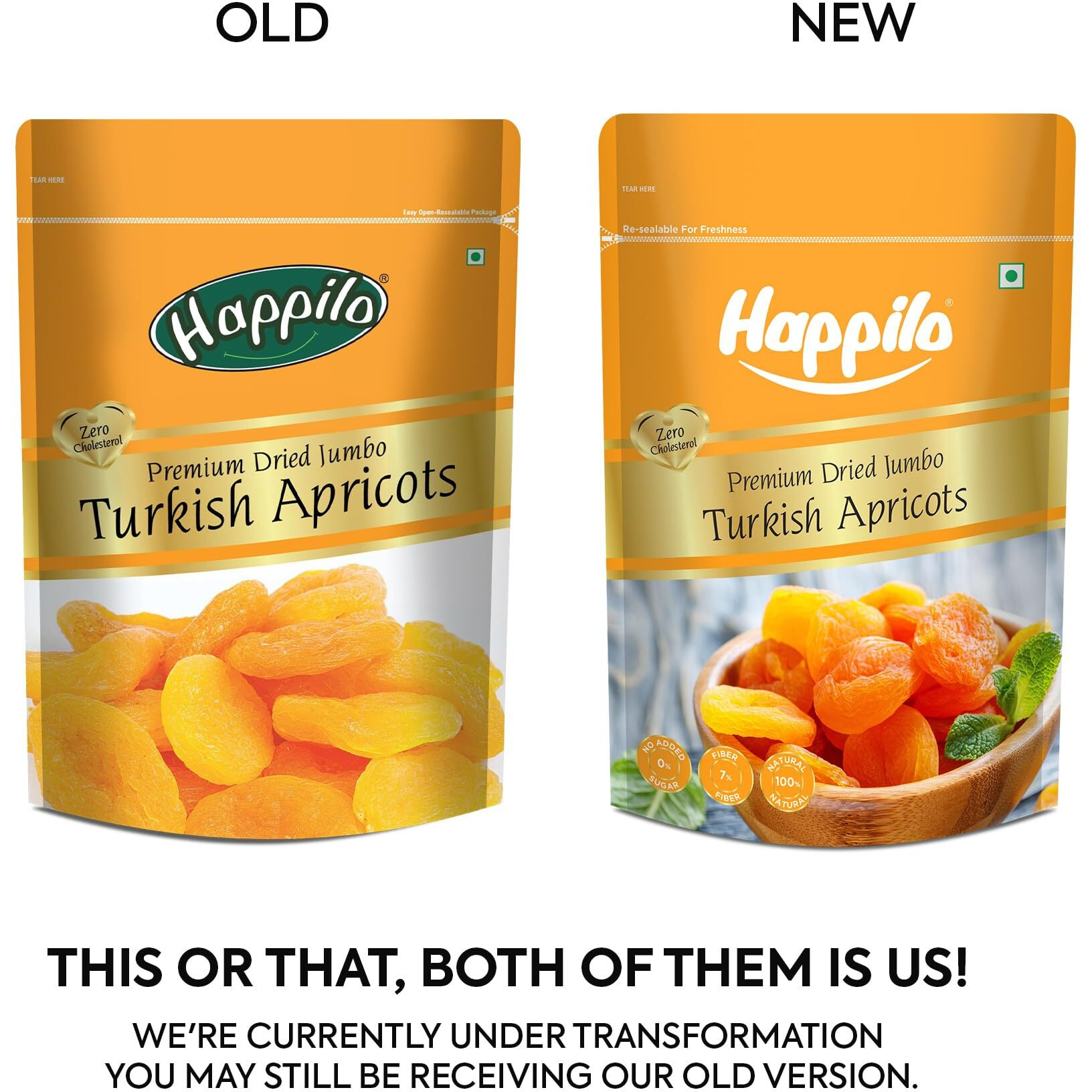 HappiloPremium Turkish Apricots, 200g