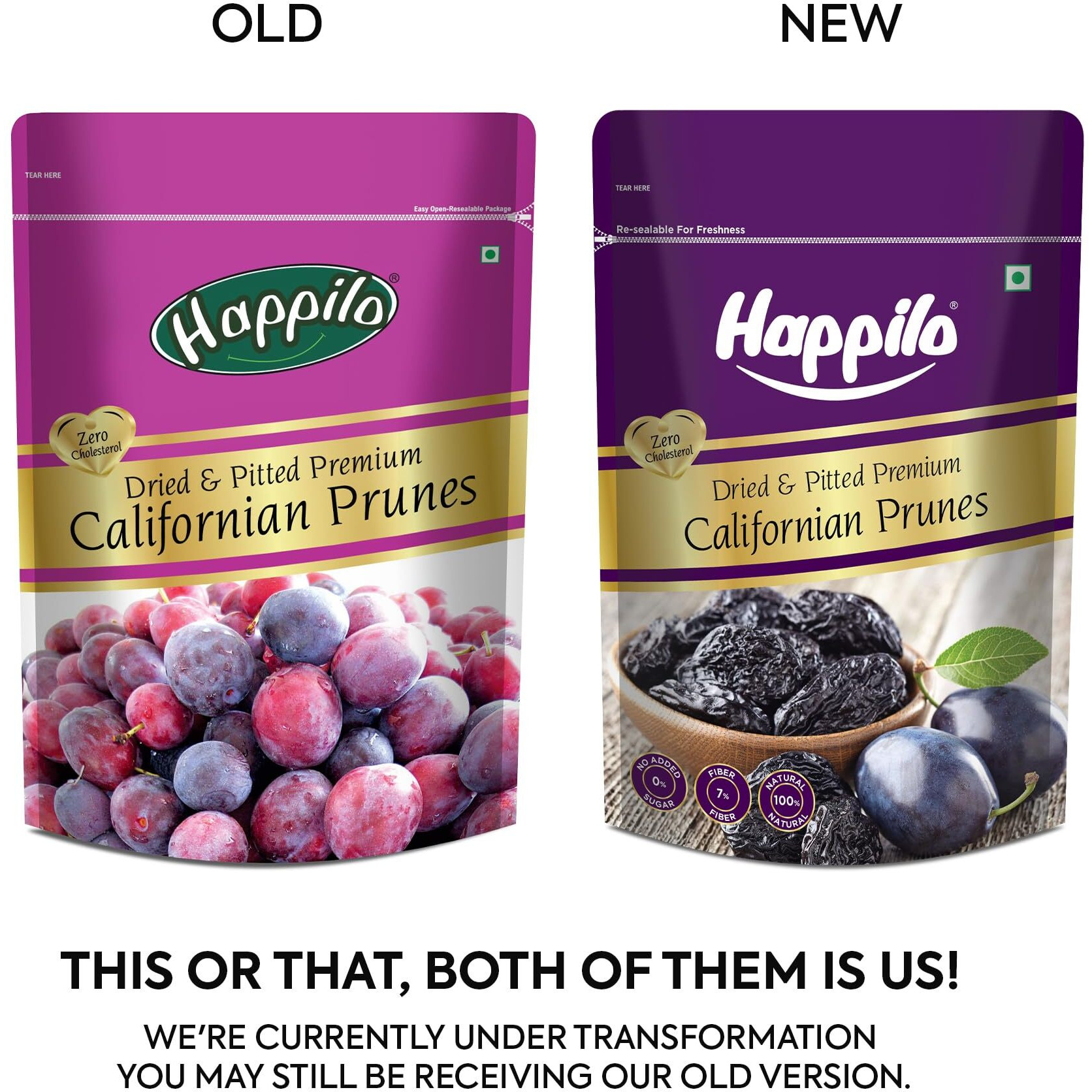 Happilo Premium Californian Pitted Prunes, 200g Healthy Snacks