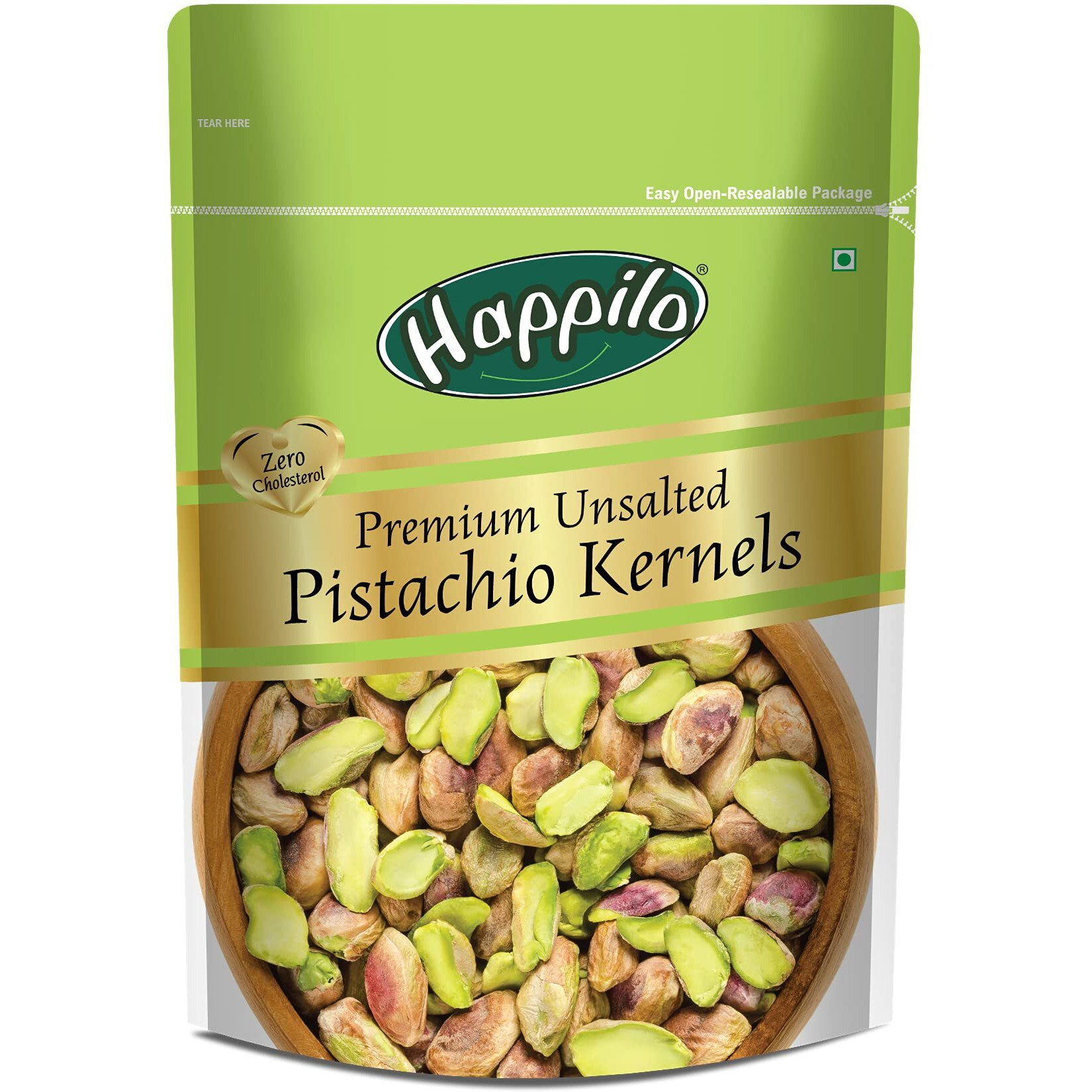 Happilo Premium Unsalted Pistachio Kernels 150g | Super Crunchy & Delicious | No Gluten | No GMO
