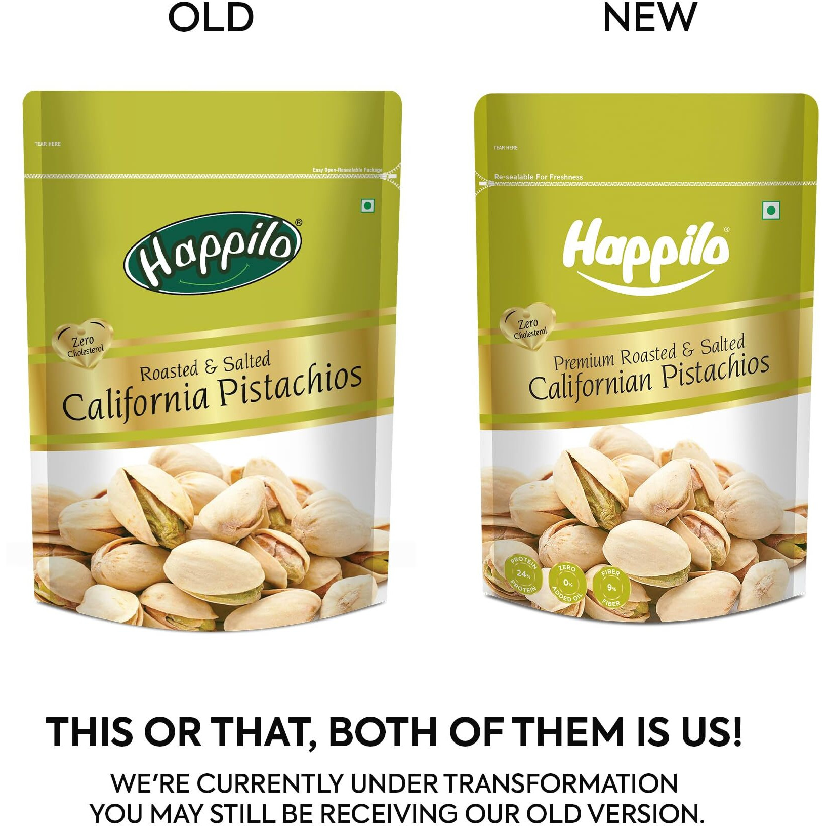 Happilo Premium Californian Roasted & Salted Pistachios 200 g (Pack of 2) | Pista Dry Fruit, Shelled Nuts Super Crunchy & Delicious Healthy Snack | Vitamins & Minerals Rich