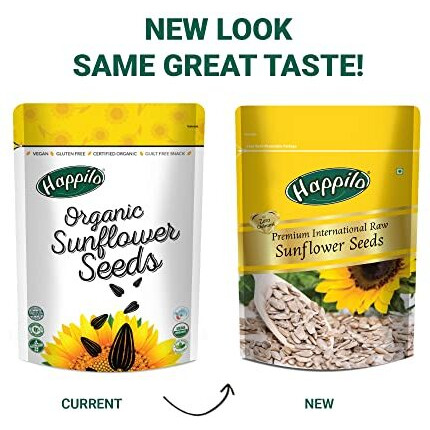 Happilo Premium Raw Sunflower seeds (No shells) 250g (Pack of 2) (8906081123398_Grocery)