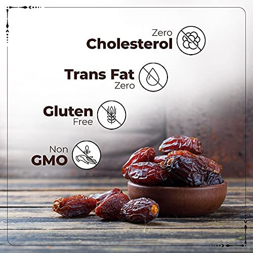 Happilo Premium International Omani Dates, Fresh & Soft Dry Fruit, Rich in Fiber, Iron and Vitamin, 1360 g, Pack of 2