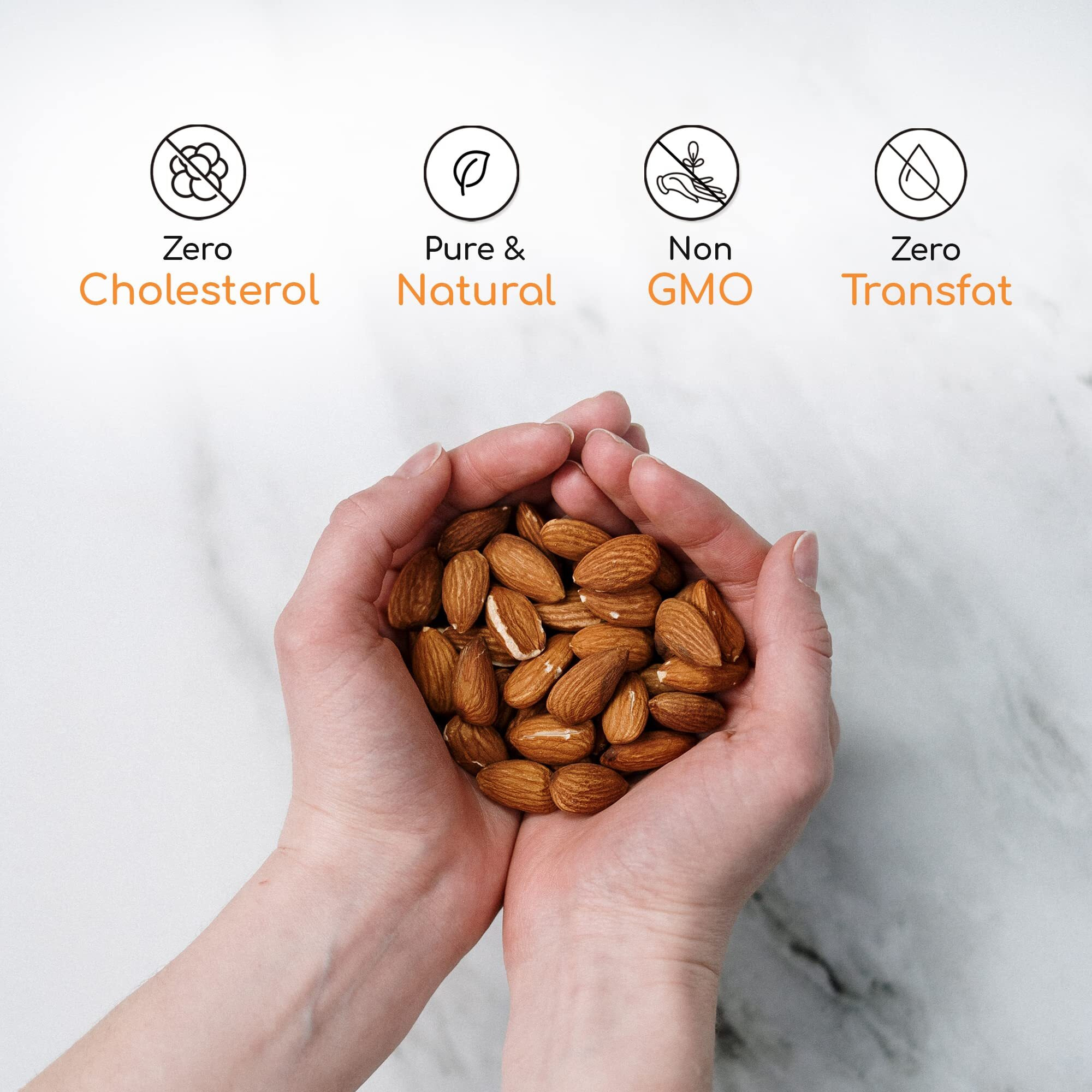 Ziofit Popular Californian Almonds 1 Kg, Raw Badam Dry Fruit, High Protien Snack and Super Healthy Nuts