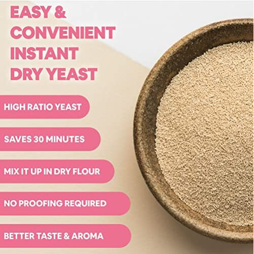 515PM Instant Dry Yeast Powder | Active Dry Yeast for Bread making and Pizza - 100g