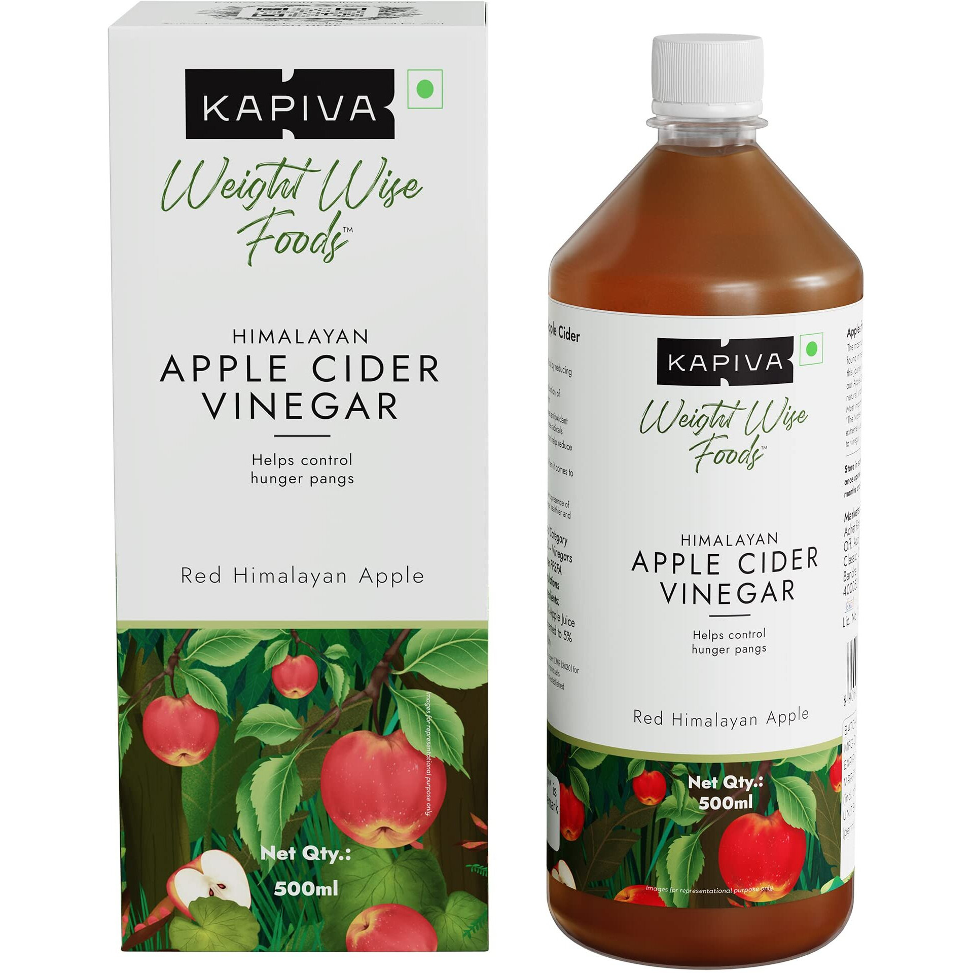 Kapiva Himalayan Apple Cider Vinegar with Mother Vinegar 500ml