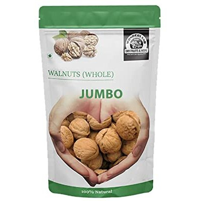 WONDERLAND FOODS California Inshell Walnuts 1Kg Pouch | Latest Fresh Crop Inshell Walnut Akhrot | High in Protein & Iron | Low Calorie Nut | Healthy & Delicious