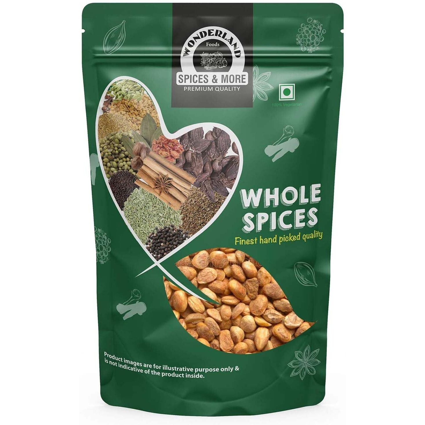 Wonderland Foods Chironji 250g Pack of 1 Almondette Seeds, Almondette Kernels, Charoli, Chiraunji